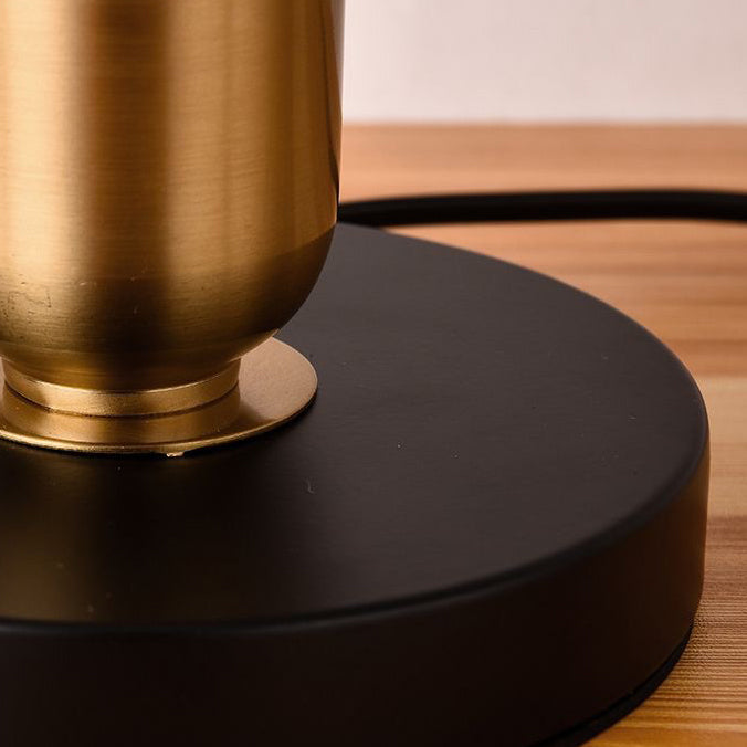 Dome Round Iron Fabric Table Lamp