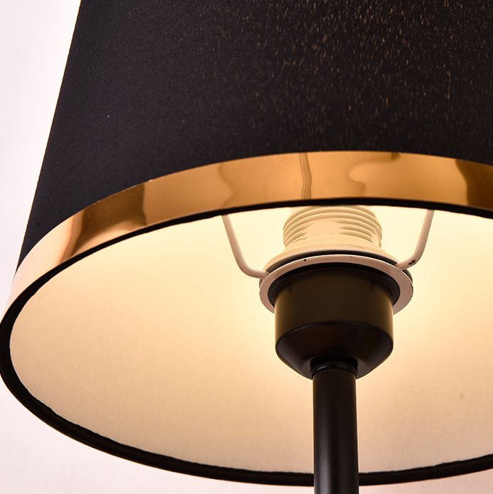 Dome Round Iron Fabric Table Lamp