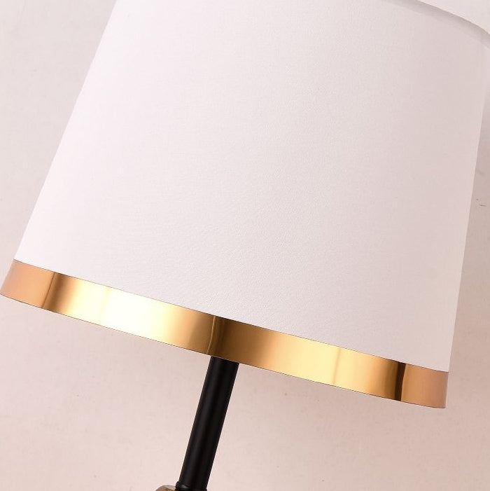 Dome Round Iron Fabric Table Lamp