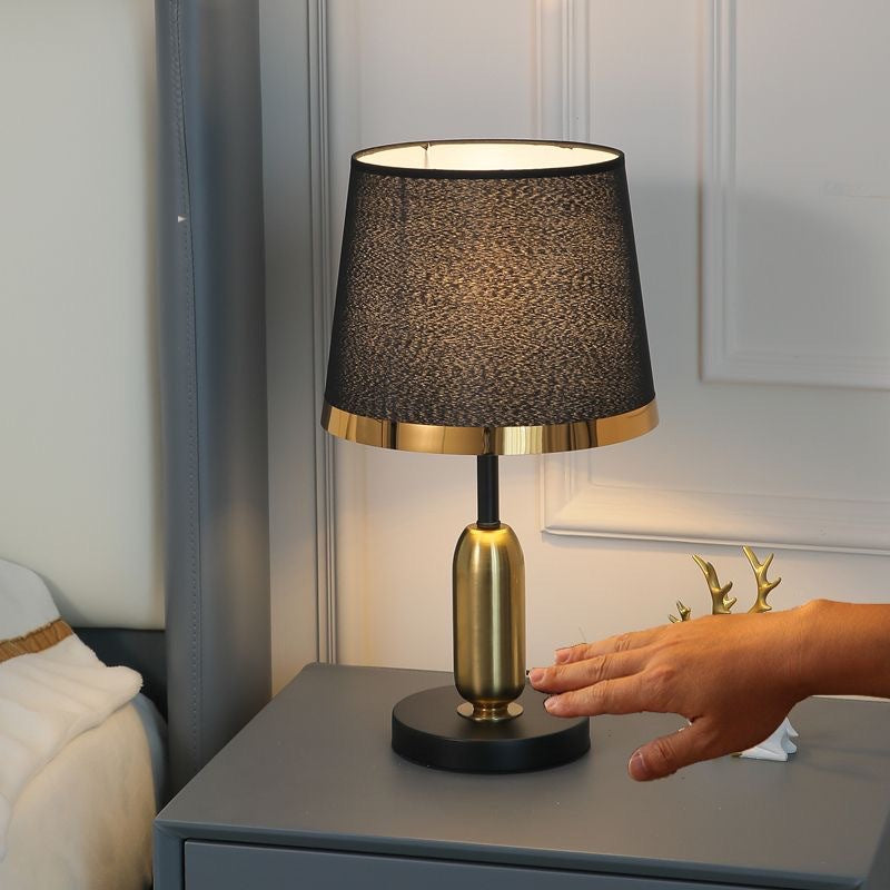 Dome Round Iron Fabric Table Lamp