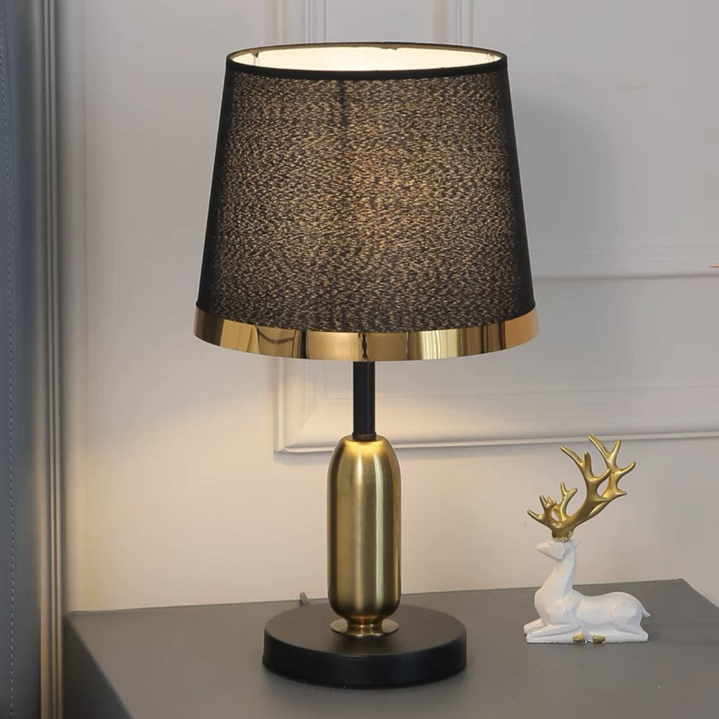 Dome Round Iron Fabric Table Lamp