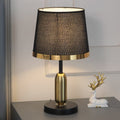 Dome Round Iron Fabric Table Lamp