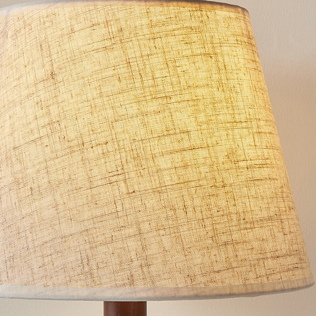 Wood Fabric Conical Shape Table Lamp