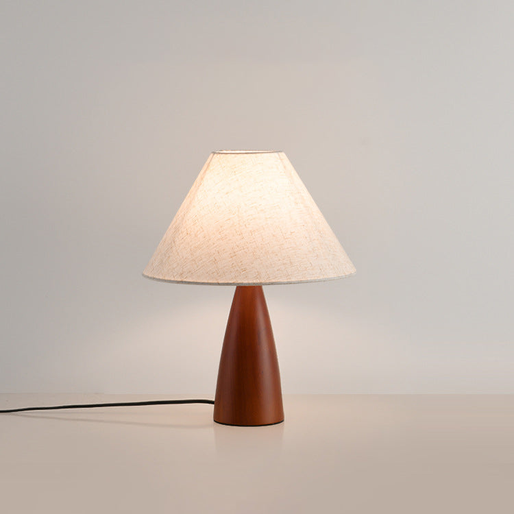 Pleated Conical Flower Pattern Table Lamp