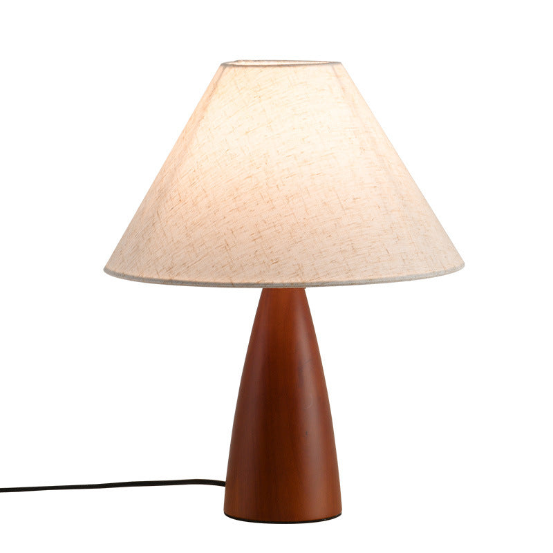 Pleated Conical Flower Pattern Table Lamp