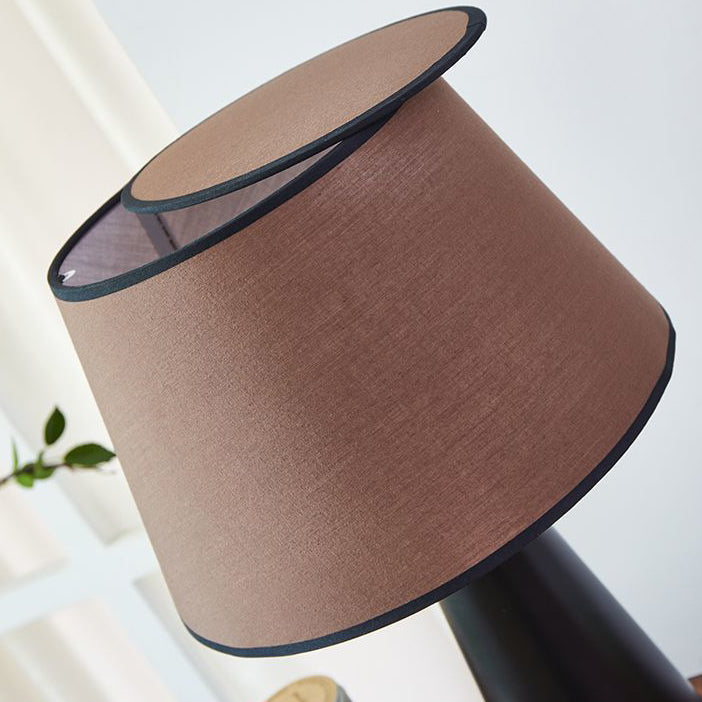Drum Fabric Iron Bedroom Table Lamp