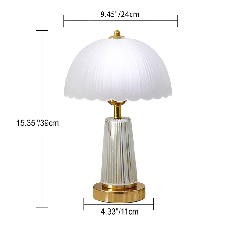 Round Petal Shape Iron Table Lamp