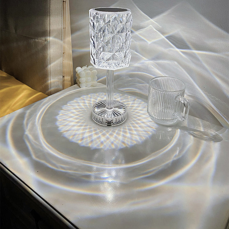 Rechargeable Cup Shape Rose Table Lamp