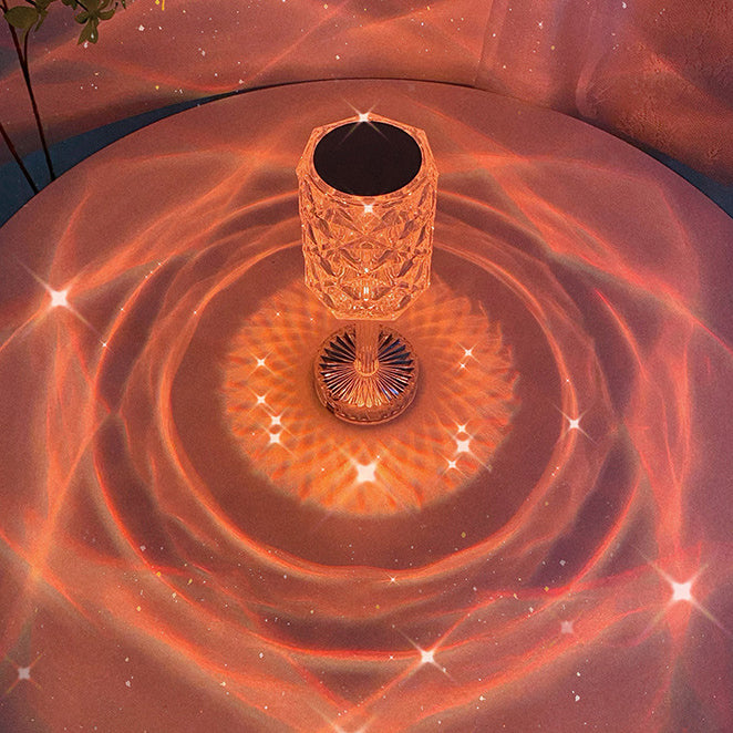 Rechargeable Cup Shape Rose Table Lamp