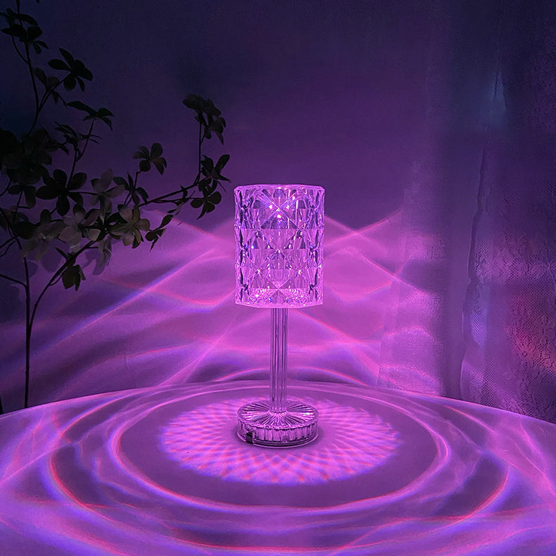 Rechargeable Cup Shape Rose Table Lamp
