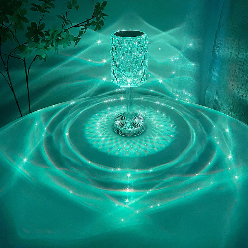 Rechargeable Cup Shape Rose Table Lamp