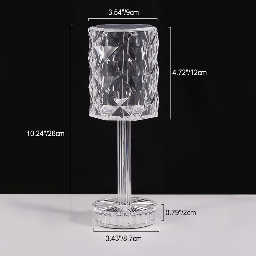 Rechargeable Cup Shape Rose Table Lamp