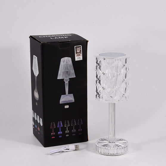 Rechargeable Cup Shape Rose Table Lamp