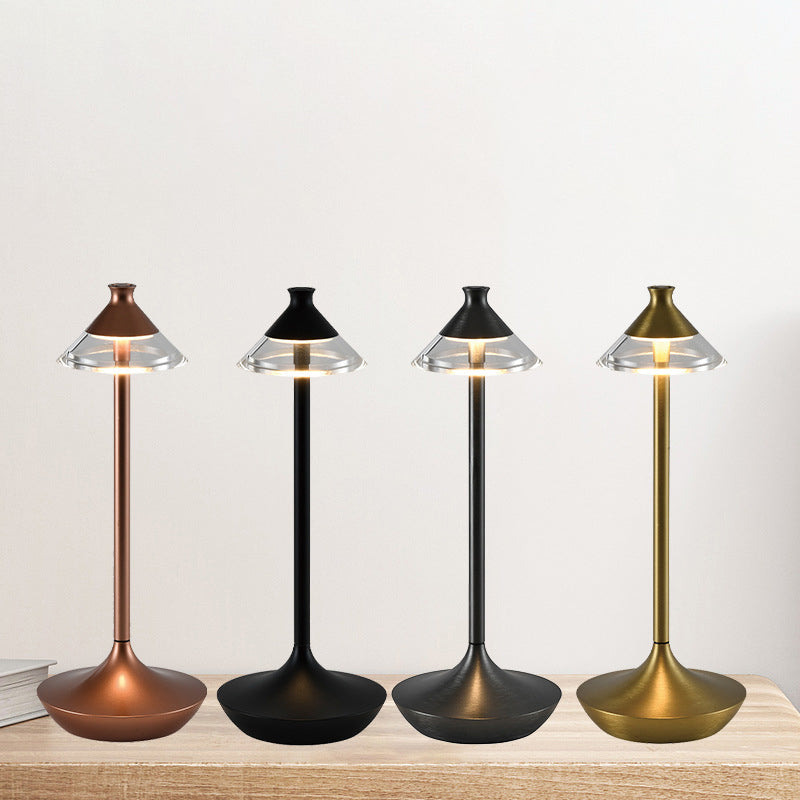 Rechargeable Spire Aluminum PMMA Table Lamp