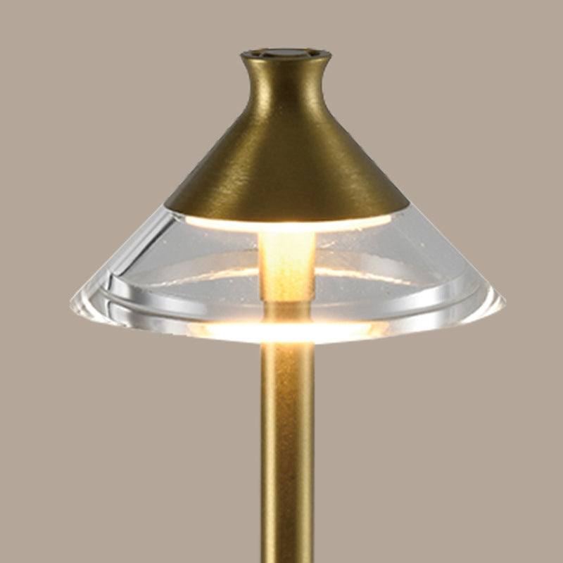 Rechargeable Spire Aluminum PMMA Table Lamp
