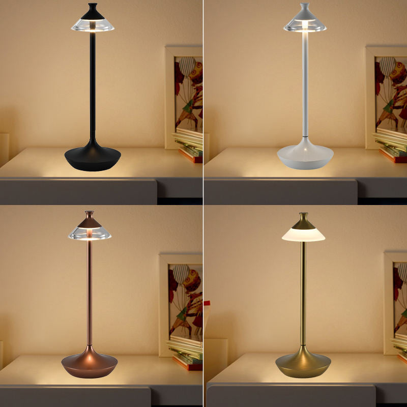 Rechargeable Spire Aluminum PMMA Table Lamp