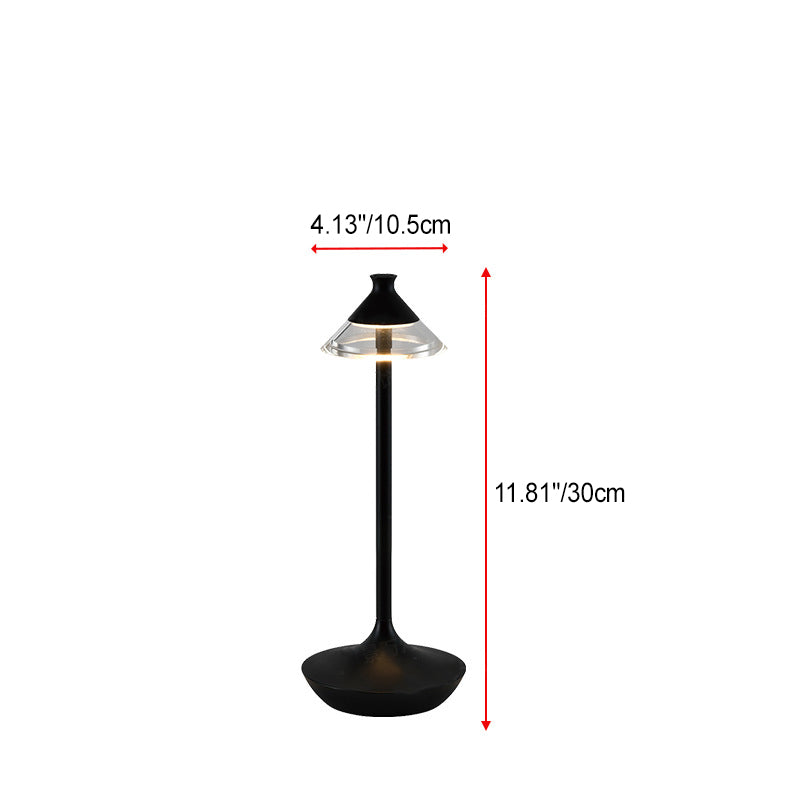 Rechargeable Spire Aluminum PMMA Table Lamp