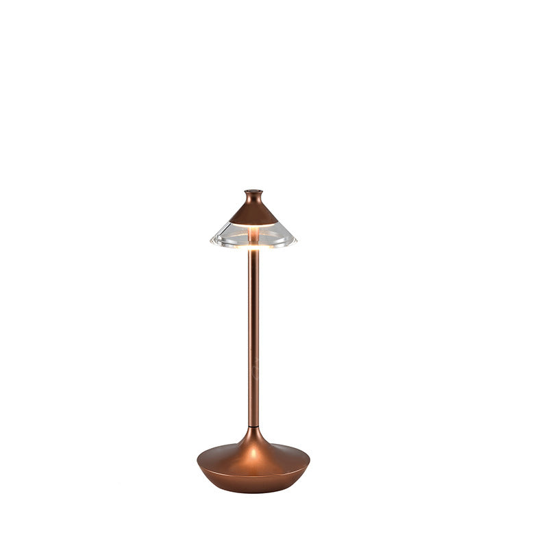 Rechargeable Spire Aluminum PMMA Table Lamp