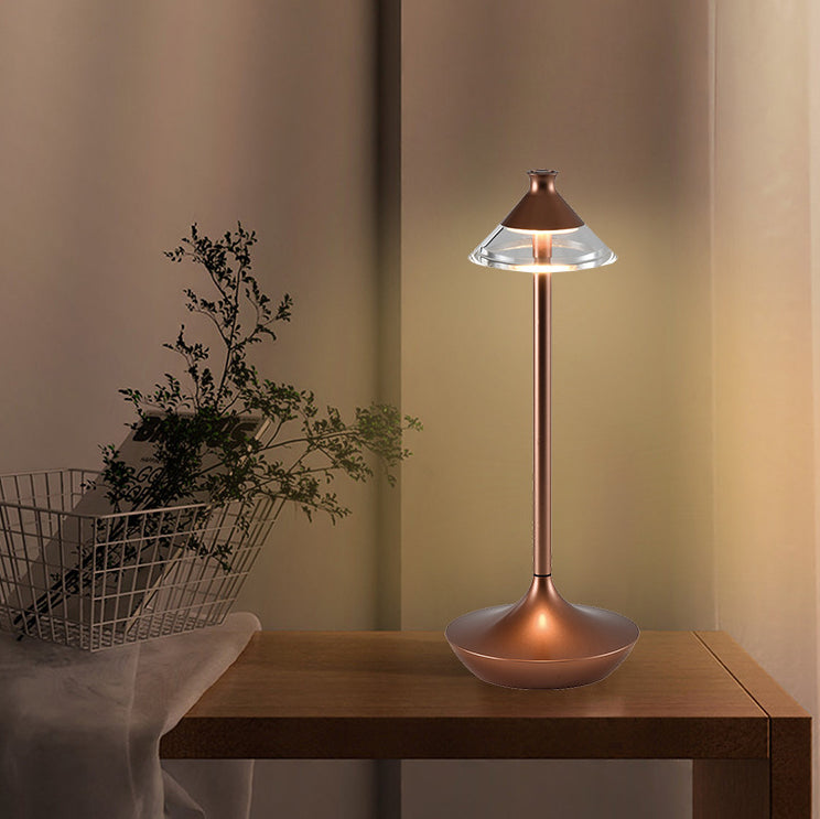 Rechargeable Spire Aluminum PMMA Table Lamp