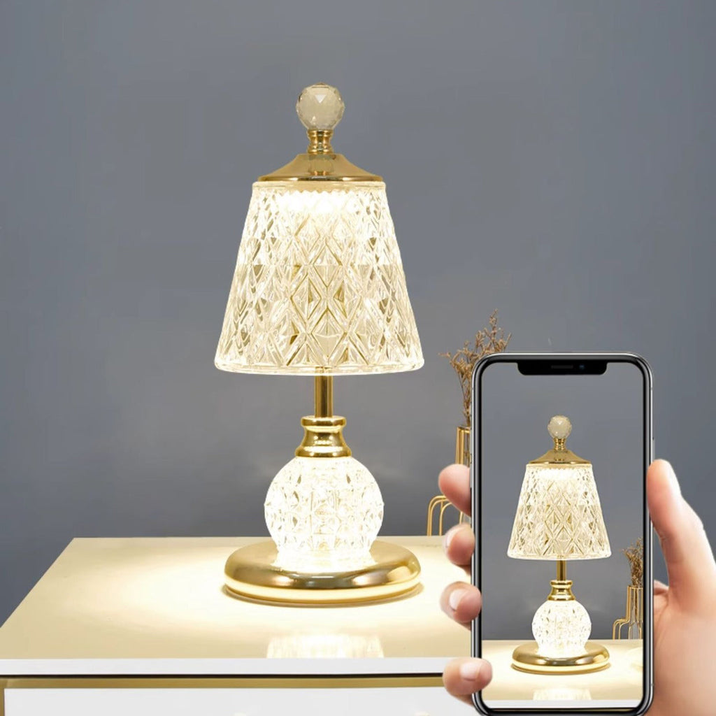 Ball Cone Drum Glass Table Lamp