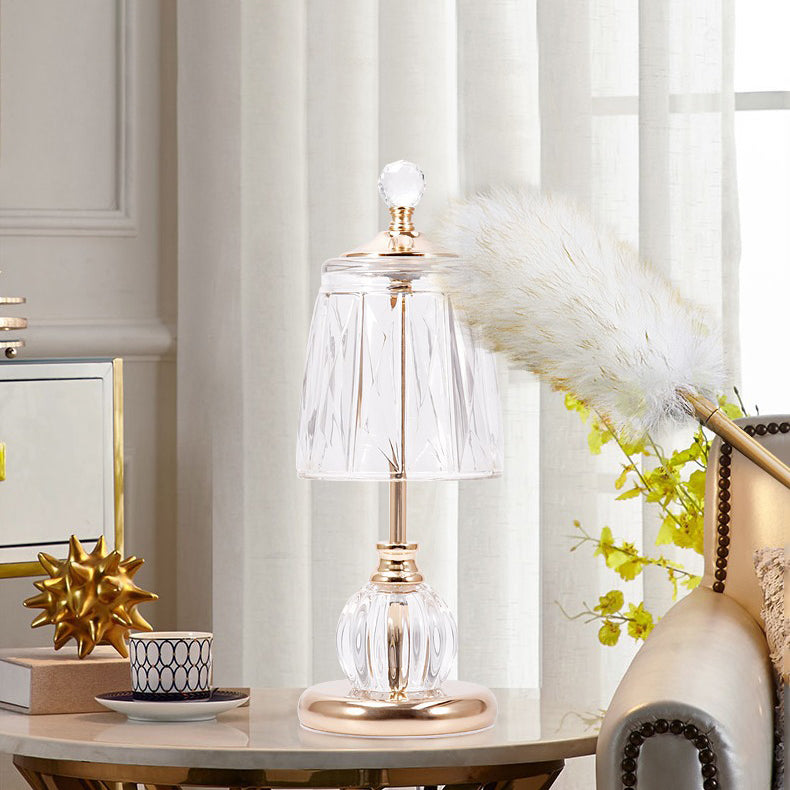 Ball Cone Drum Glass Table Lamp