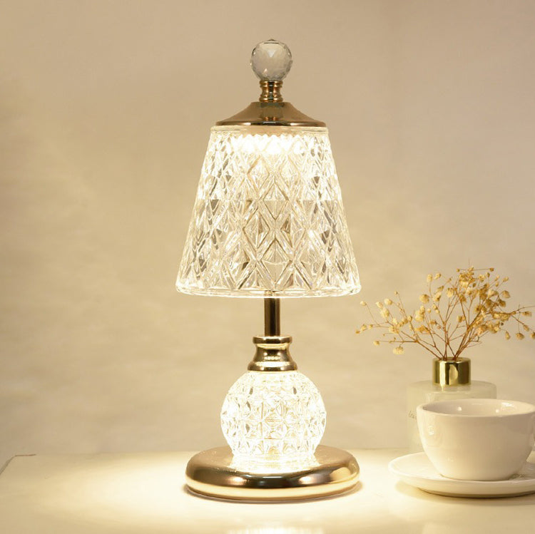 Ball Cone Drum Glass Table Lamp