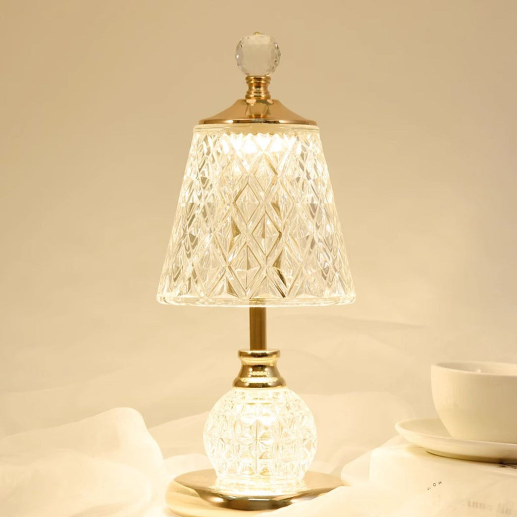 Ball Cone Drum Glass Table Lamp