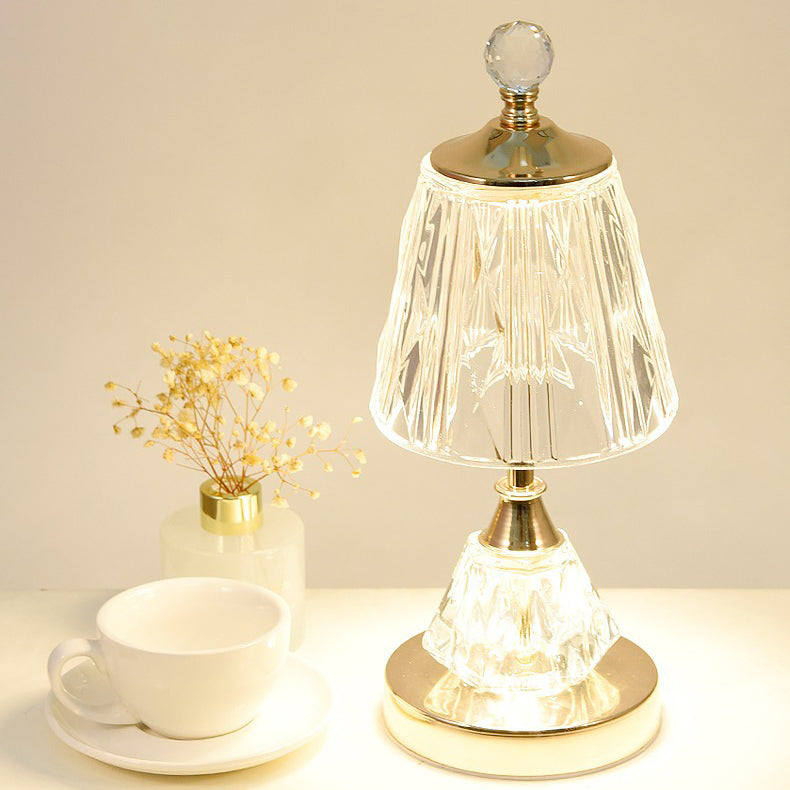 Ball Cone Drum Glass Table Lamp