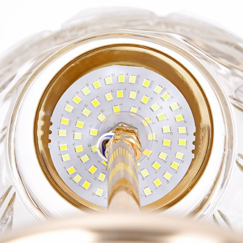 Ball Cone Drum Glass Table Lamp