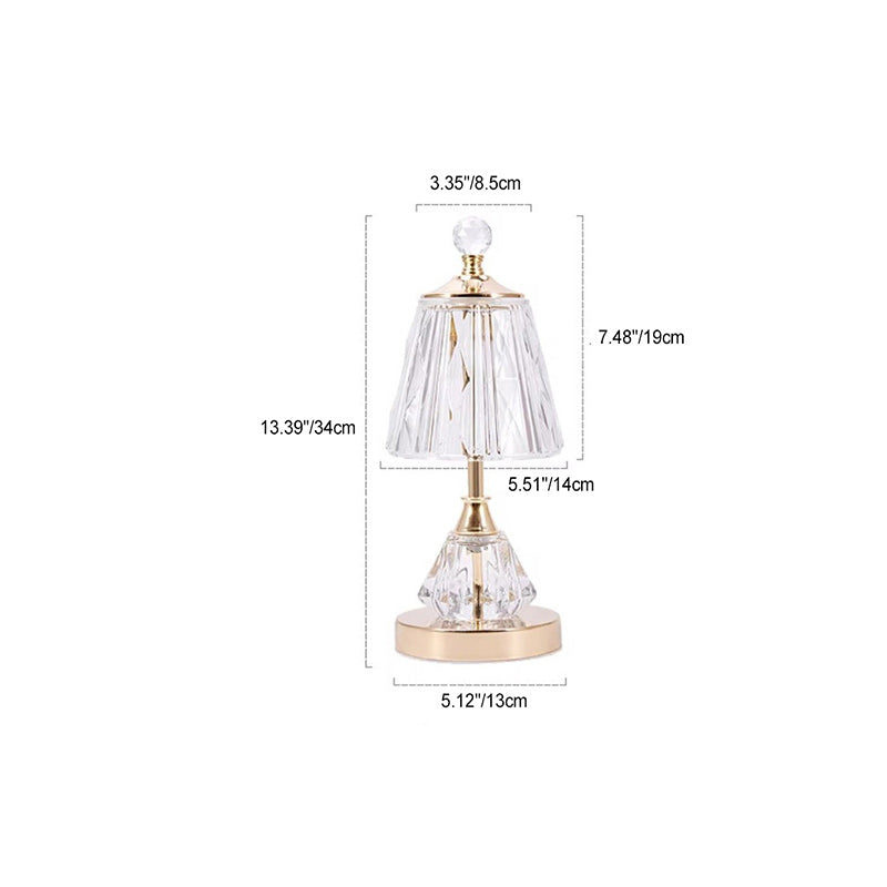 Ball Cone Drum Glass Table Lamp