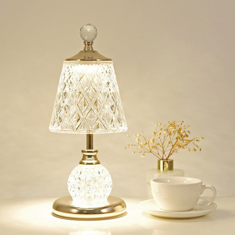 Ball Cone Drum Glass Table Lamp
