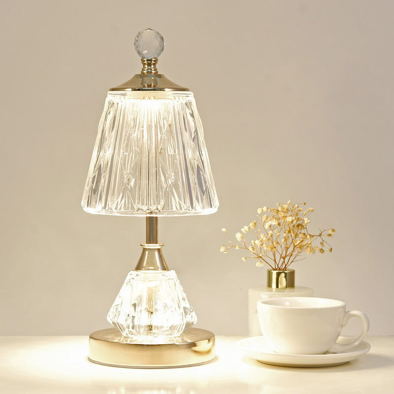 Ball Cone Drum Glass Table Lamp