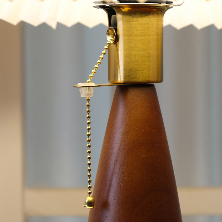 Mushroom Linen Imitation Sheepskin Table Lamp