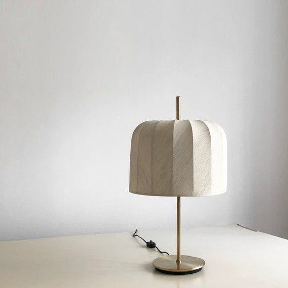 Pumpkin Fabric Iron Bedroom Table Lamp
