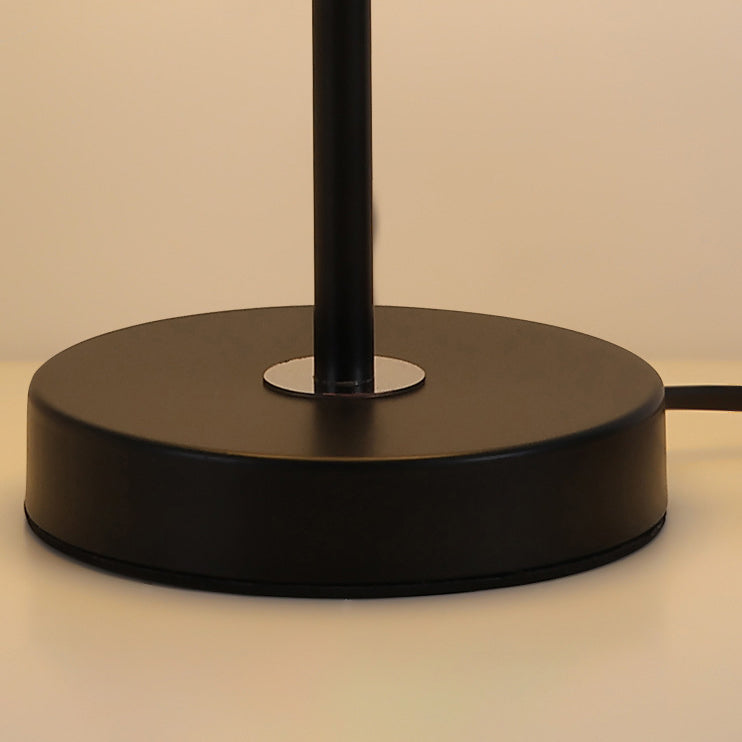 Pleated Drum Fabric Iron Table Lamp