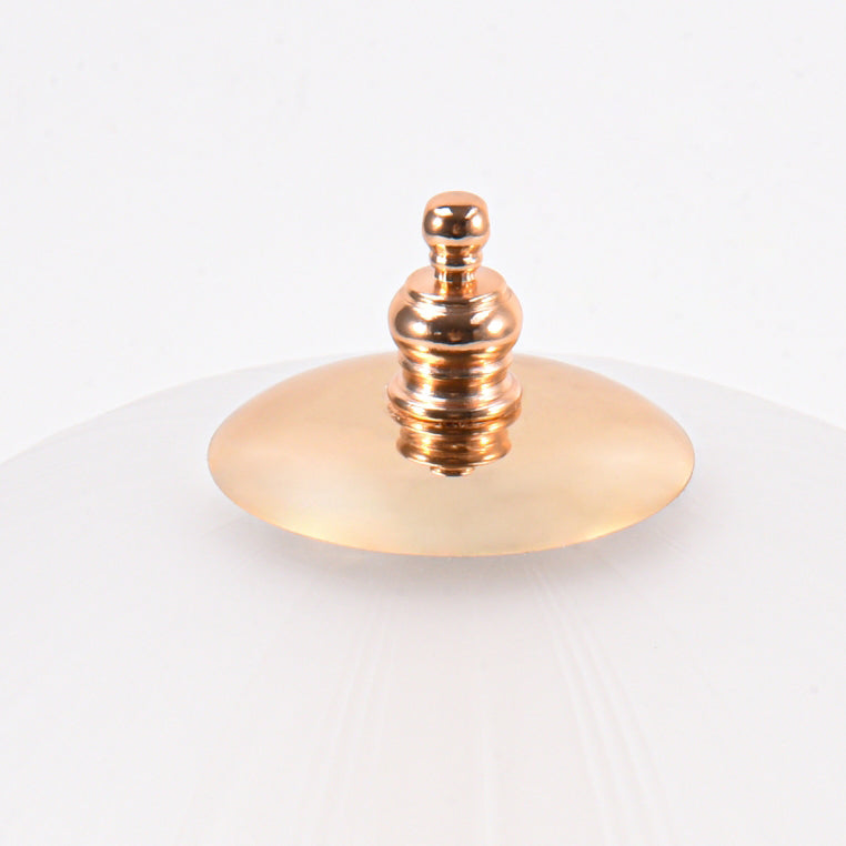 Half Dome Flower Globe Table Lamp