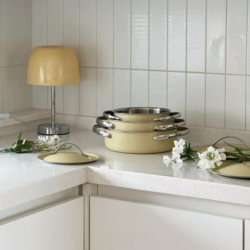 Round Mushroom Shape Stainless Table Lamp