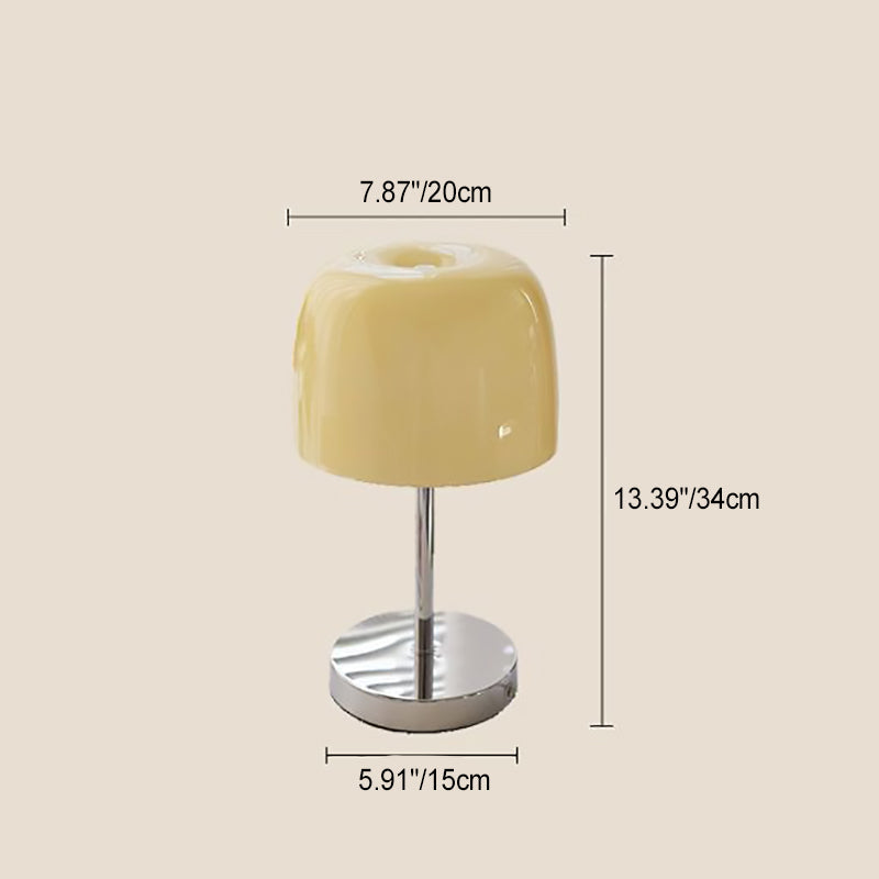 Round Mushroom Shape Stainless Table Lamp
