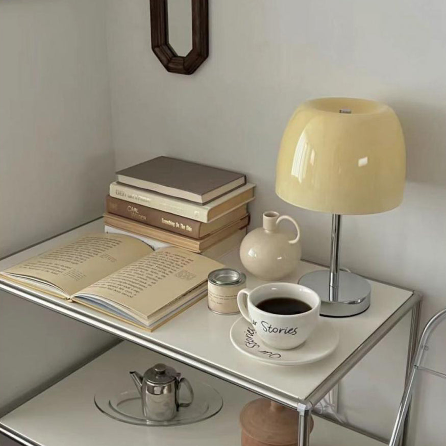 Round Mushroom Shape Stainless Table Lamp