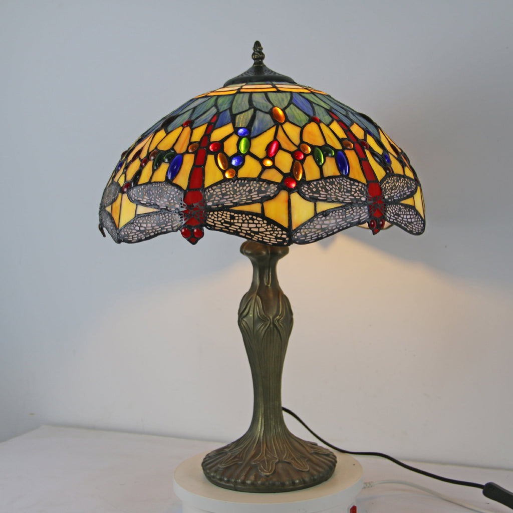 Dome Resin Colorful Glass 2-Light Table Lamp