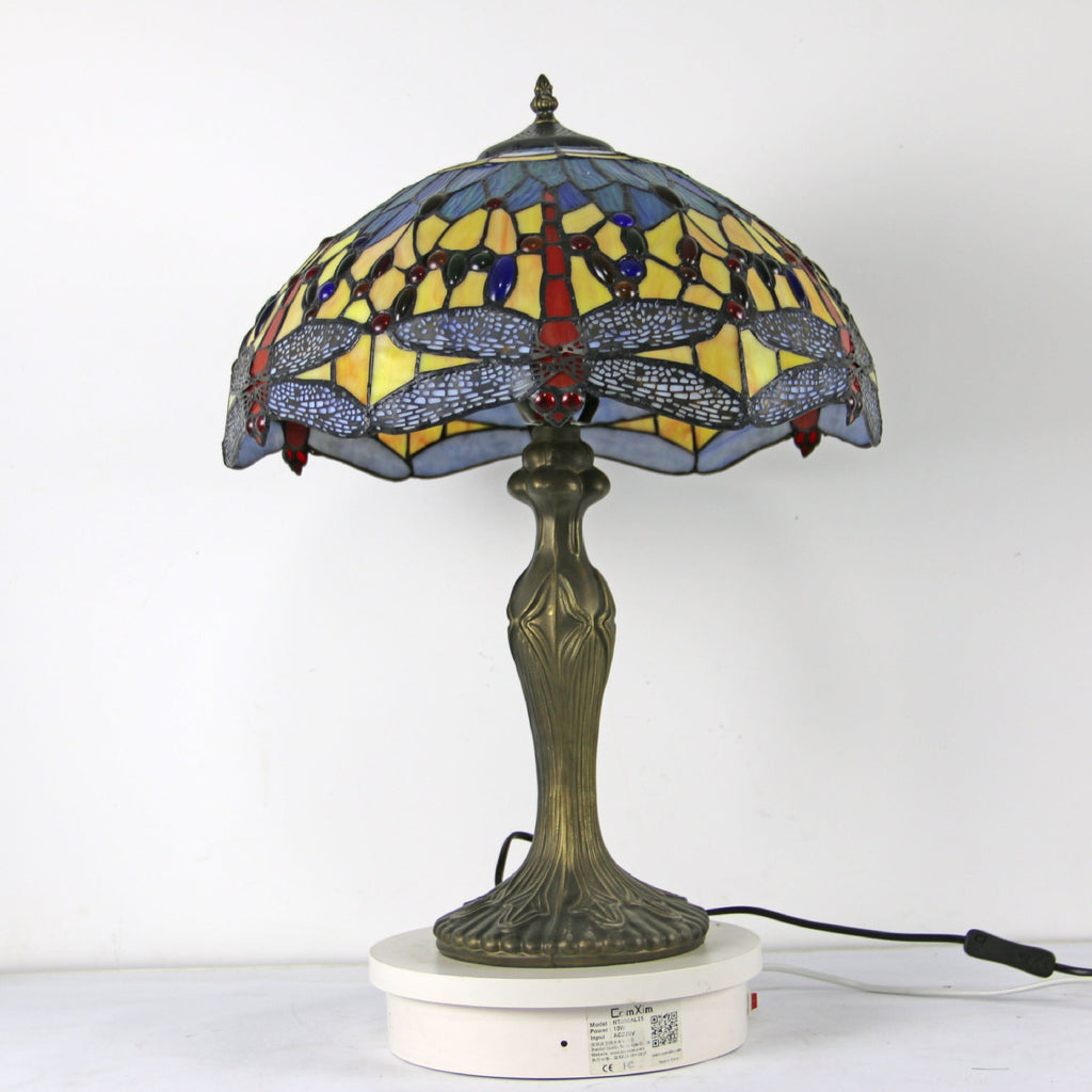 Dome Resin Colorful Glass 2-Light Table Lamp