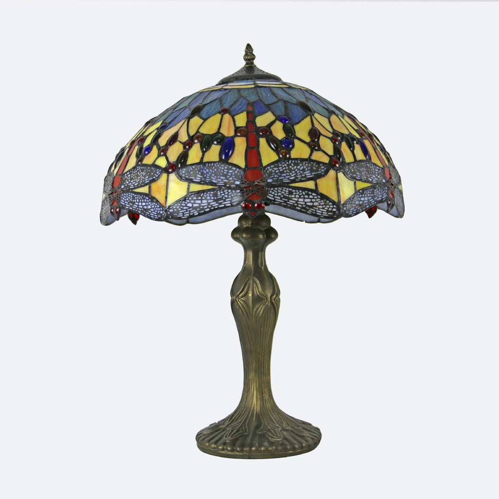 Dome Resin Colorful Glass 2-Light Table Lamp