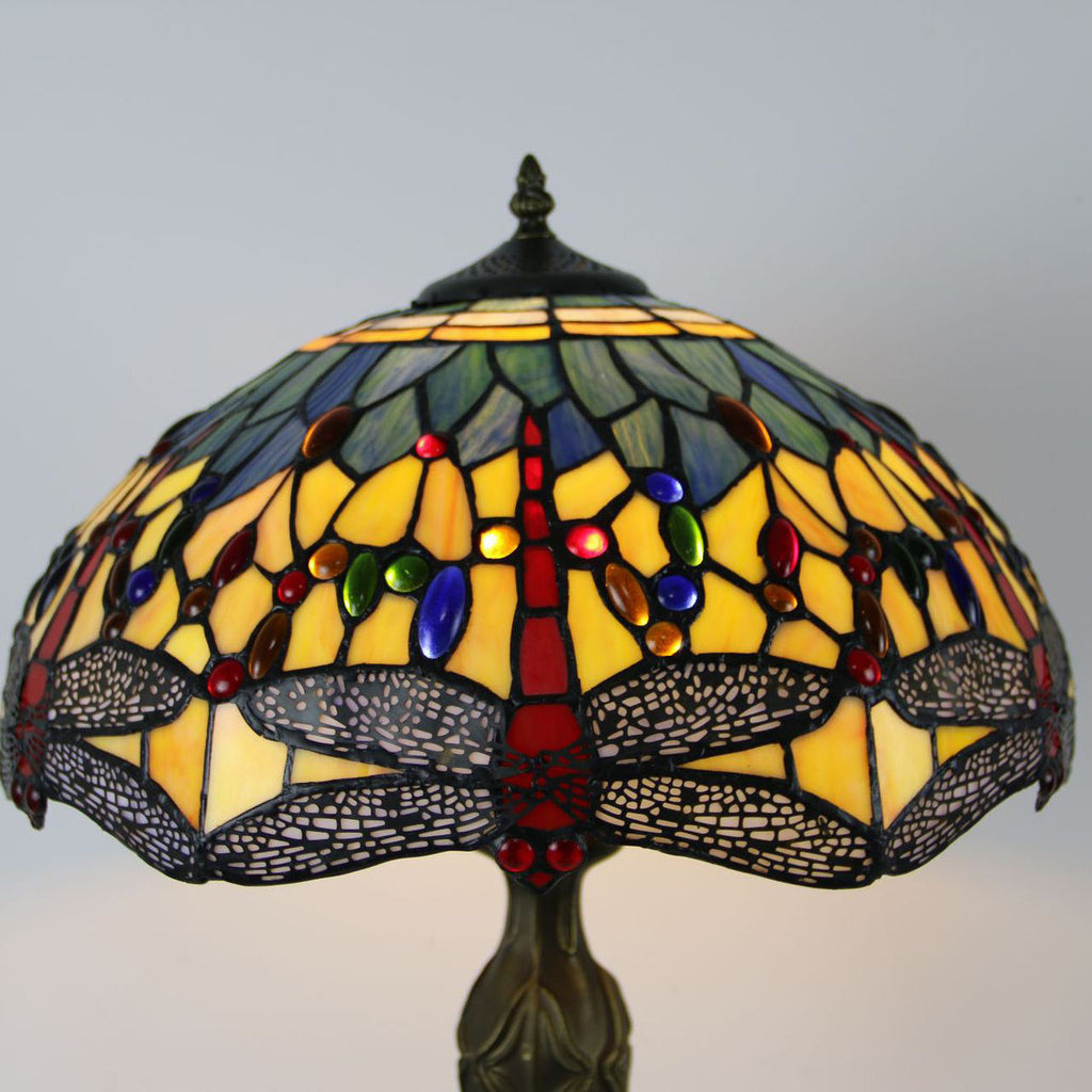 Dome Resin Colorful Glass 2-Light Table Lamp