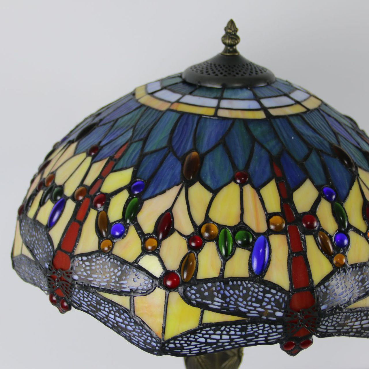 Dome Resin Colorful Glass 2-Light Table Lamp