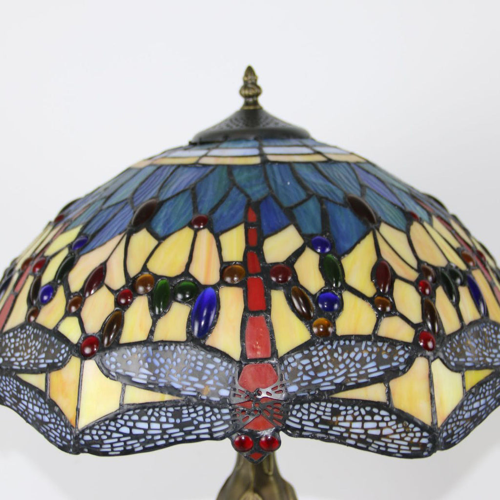 Dome Resin Colorful Glass 2-Light Table Lamp