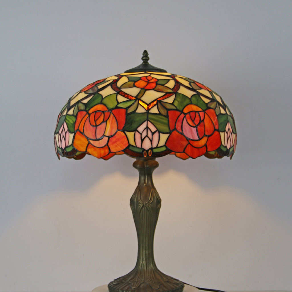 Dome Resin Colorful Glass 2-Light Table Lamp