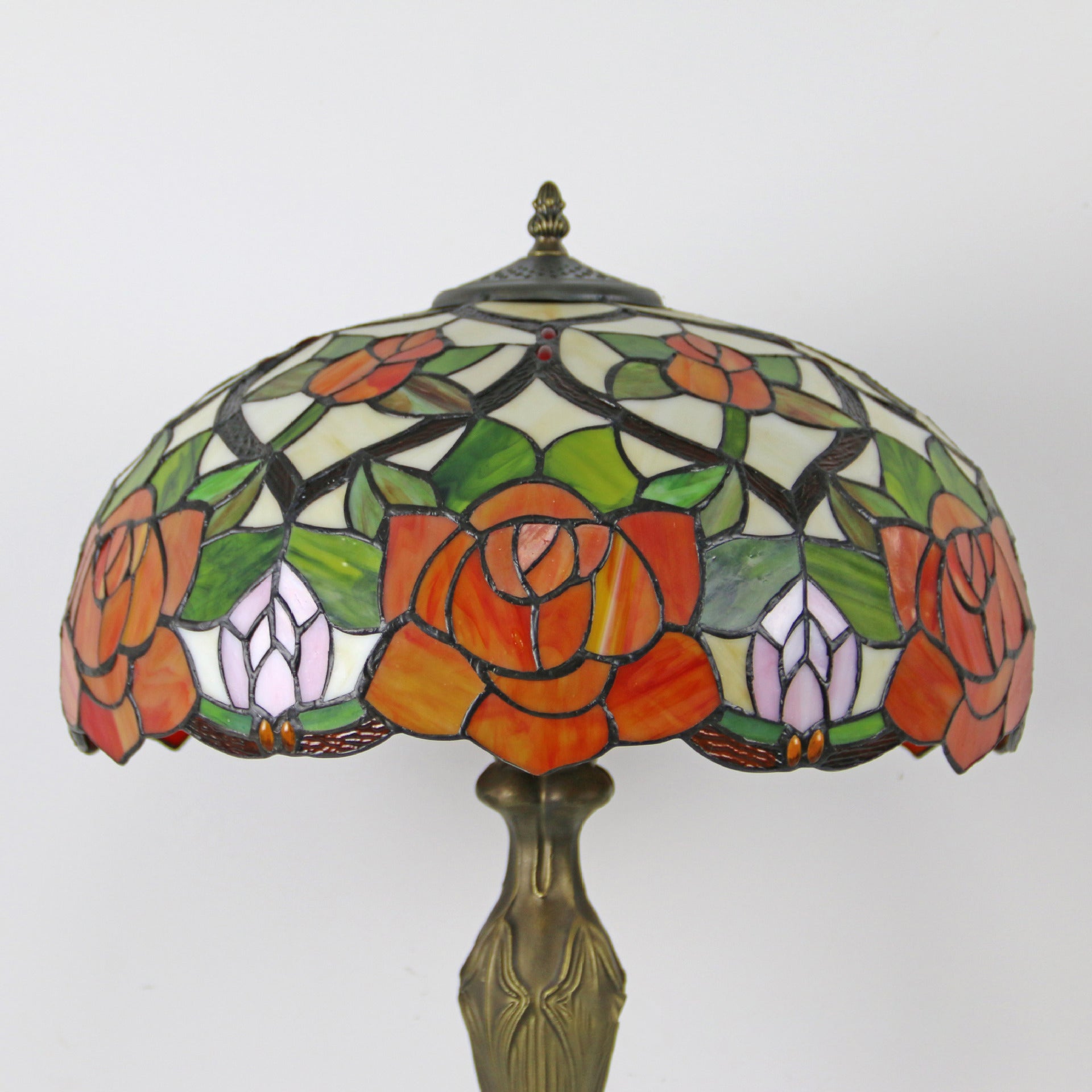 Dome Resin Colorful Glass 2-Light Table Lamp
