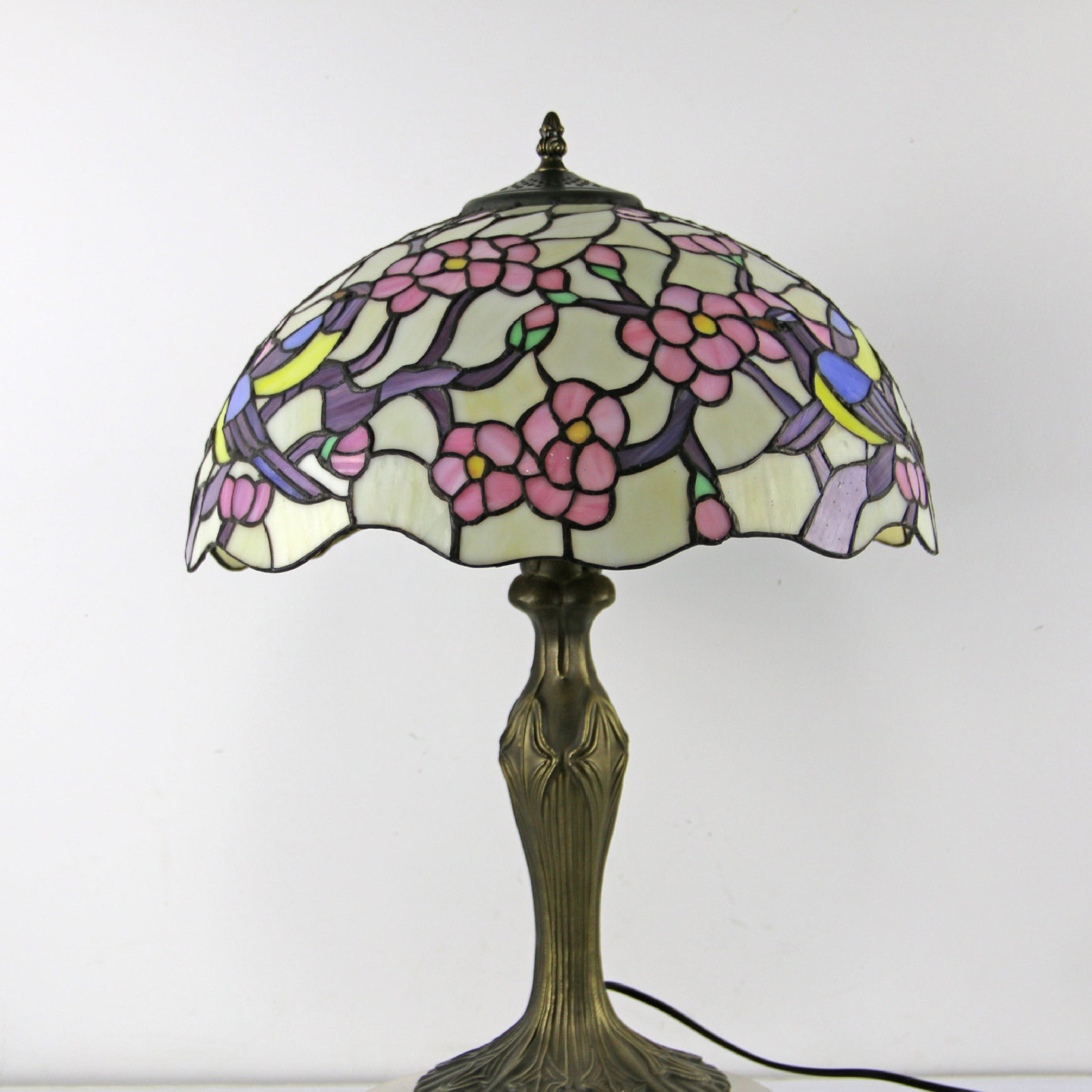 Dome Resin Colorful Glass 2-Light Table Lamp