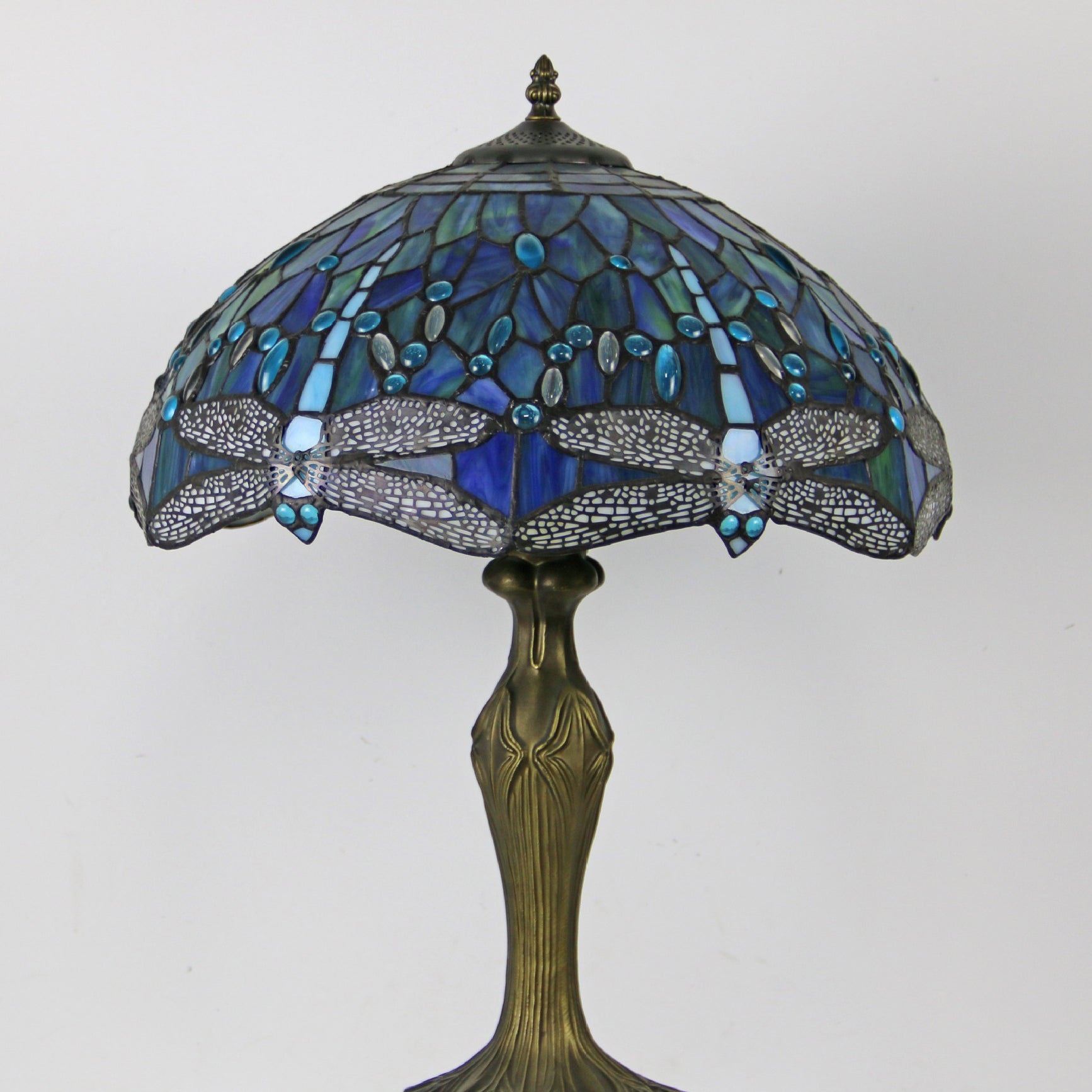 Dome Resin Colorful Glass 2-Light Table Lamp