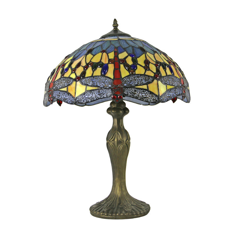 Dome Resin Colorful Glass 2-Light Table Lamp